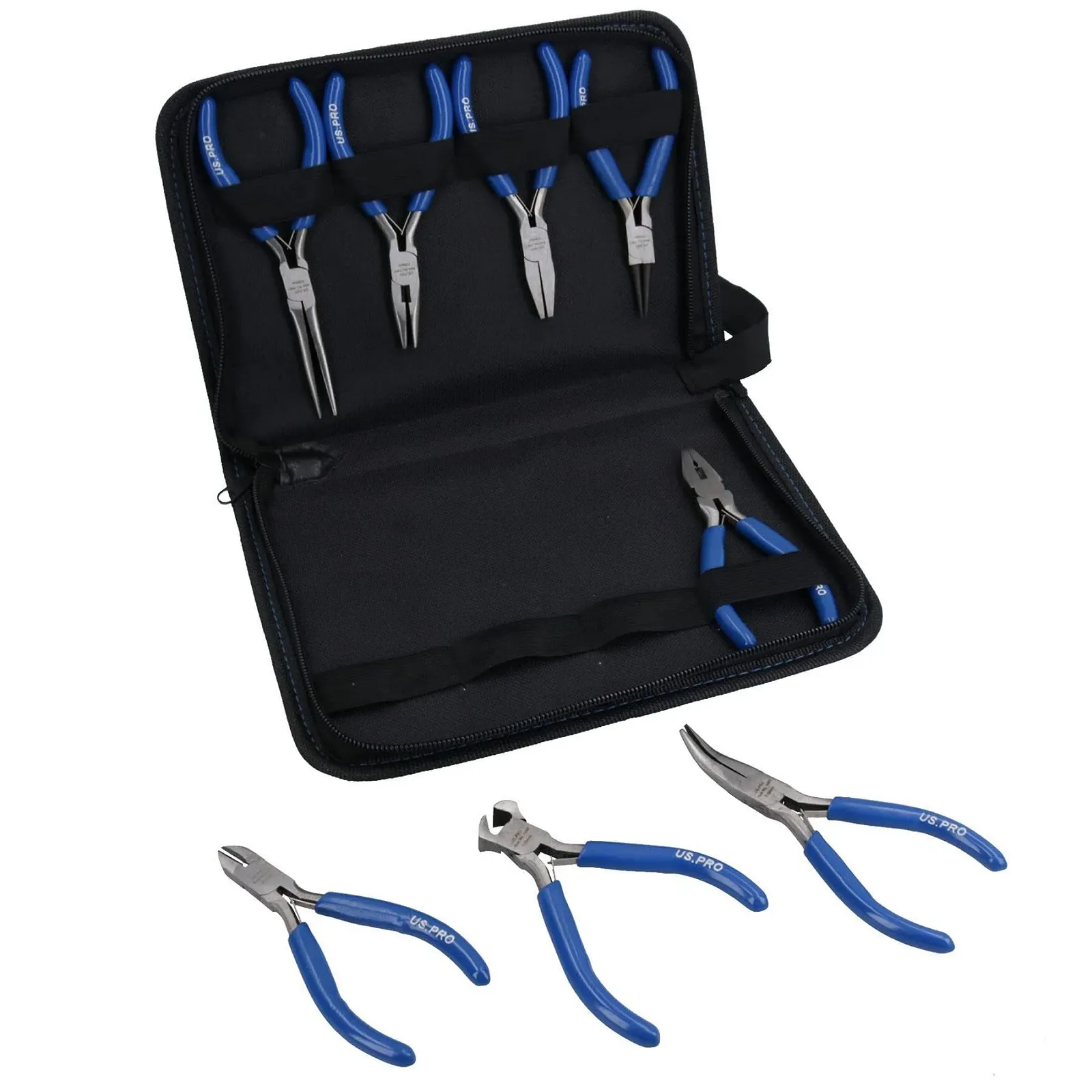 Набор мини плоскогубцев Mountain AN202 (кусачки/длинногубцы/съемник стопорных колец/инженерные), фото №5