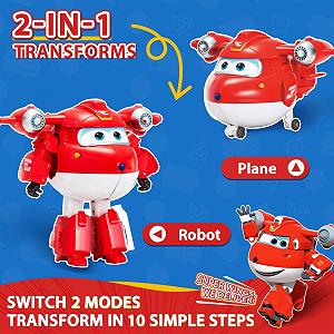 Трансформер Auldey Super Wings JETT Supercharge 12 см, многоцветный synthetic.ua - Фото 1