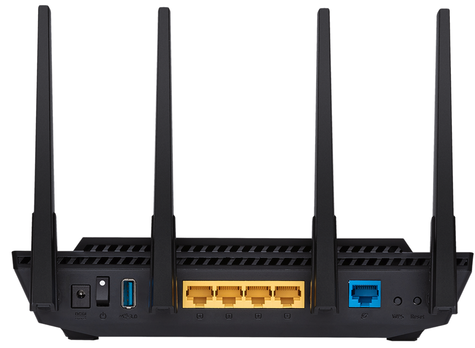 Беспроводной маршрутизатор ASUS RT-AX58U V2 AX3000 Dual-Band Wi-Fi 6 Черный, фото №5
