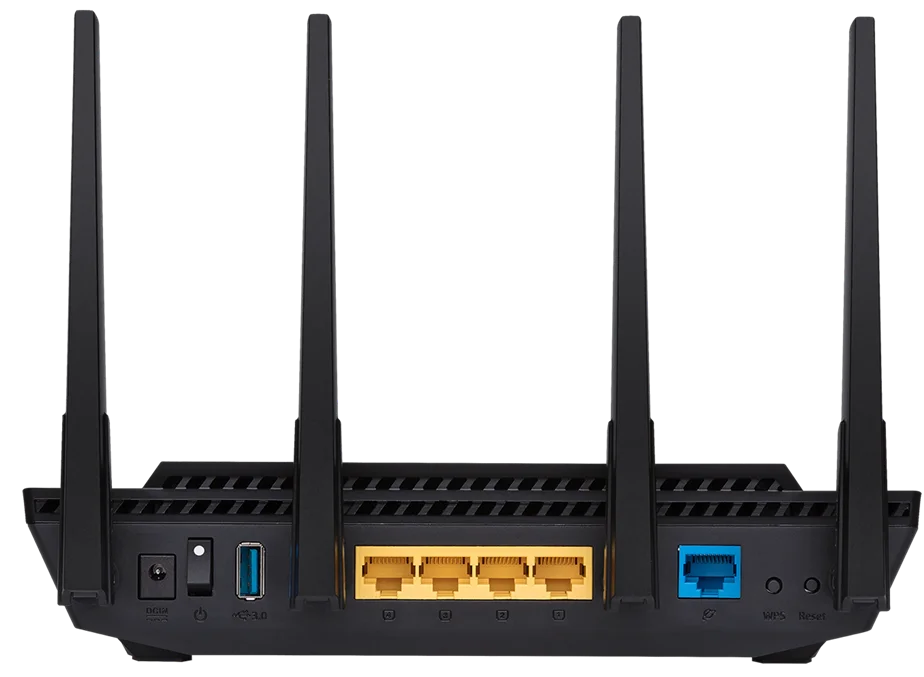 Бездротовий маршрутизатор ASUS RT-AX58U V2 AX3000 Dual-Band Wi-Fi 6 Чорний, фото №5