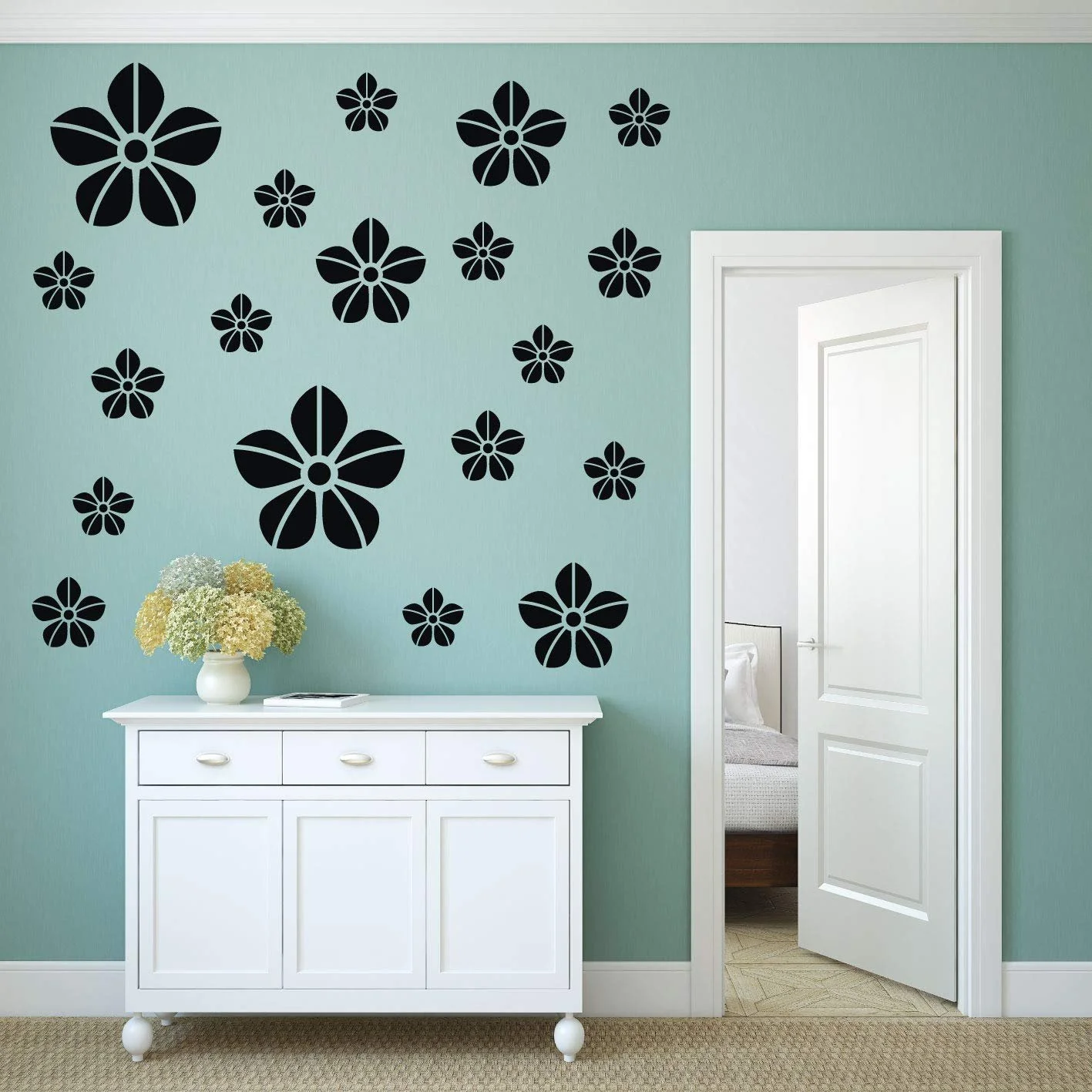 Наклейка на стену kleb-Drauf 19 Flowers Copper Glossy, фото №2