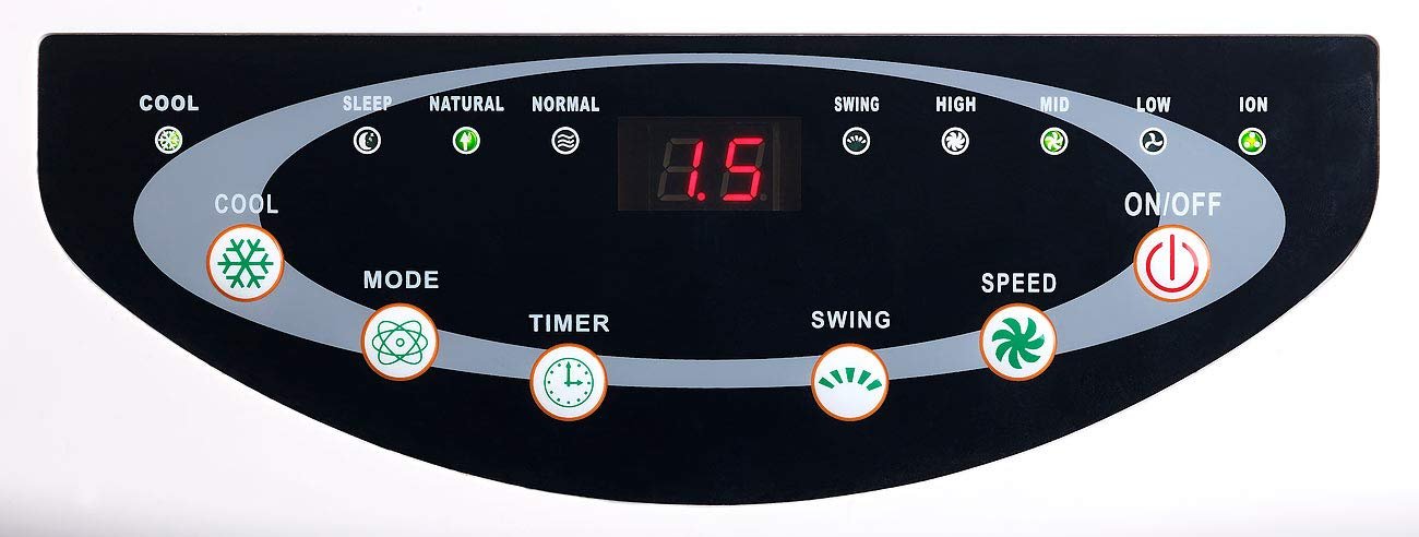 Охолоджувач повітря Sichler Haushaltsgeräte LW-530 Oscillation & Ioniser 20 L 150 W, фото №7