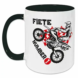 Детская Кружка GRAZDesign Motocross Sport с именем Черный, 330 мл - Фото 1