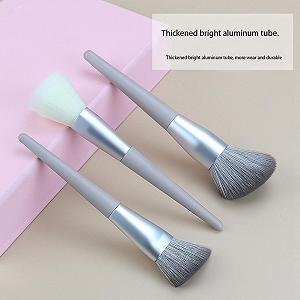 Набір кистей для макіяжу Eighosee Spotlight, 14 шт., кремово-сірий synthetic.ua - Фото 1