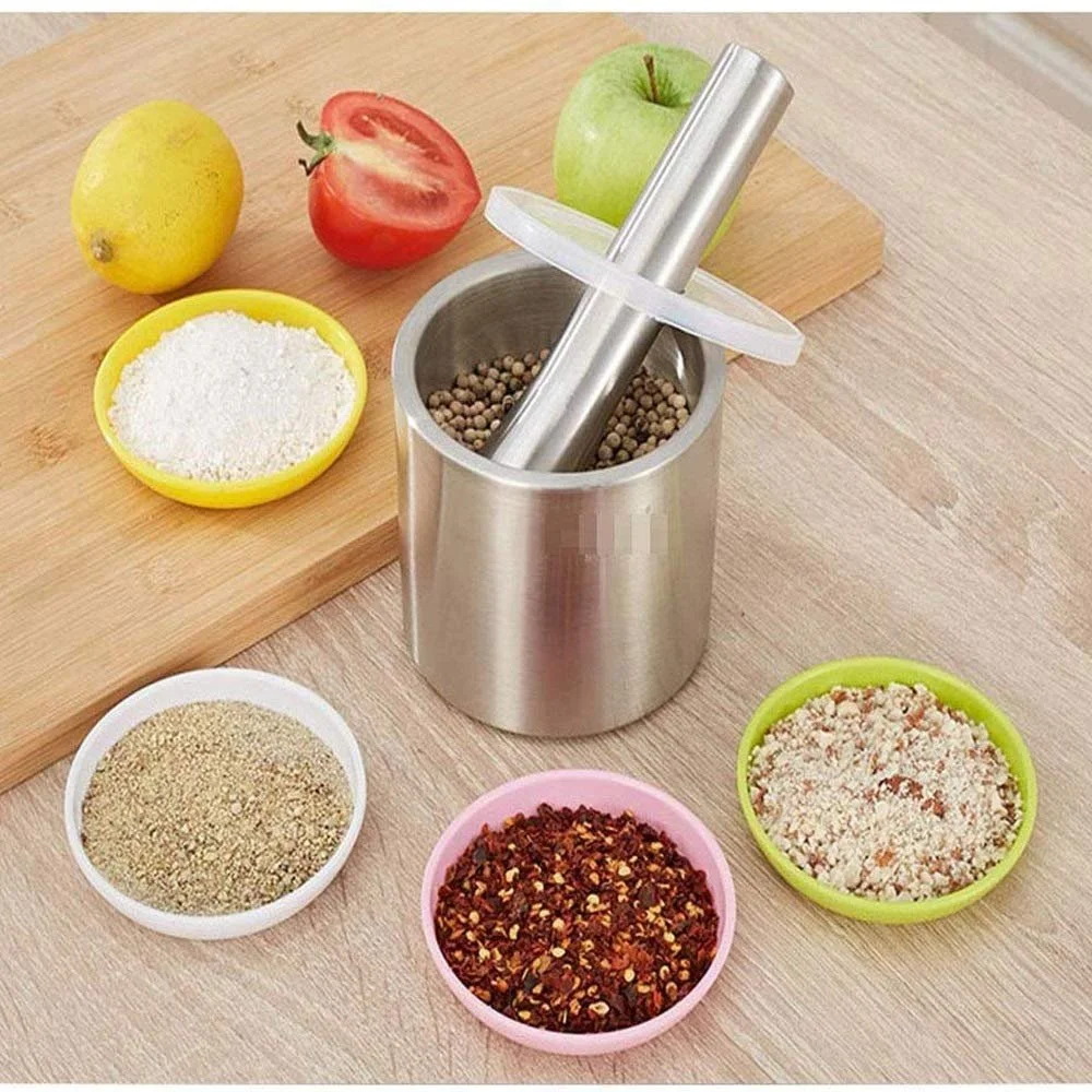 Ступка з товкачиком, нержавіюча сталь, фото №4