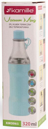 Термокружка Kamille Bottle 2в1 320мл, фото №8