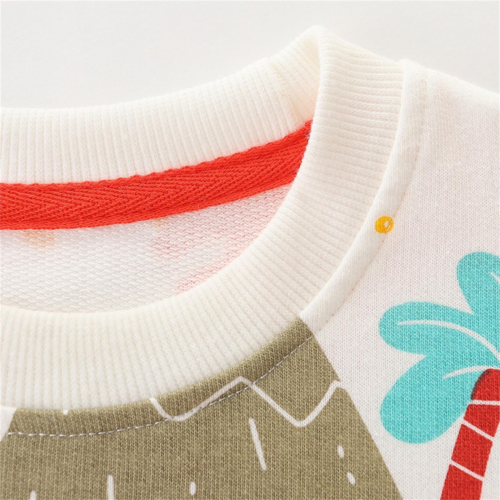 Дитячий світшот, м'який, теплий, круглий виріз, мультяшний динозавр, фото №2