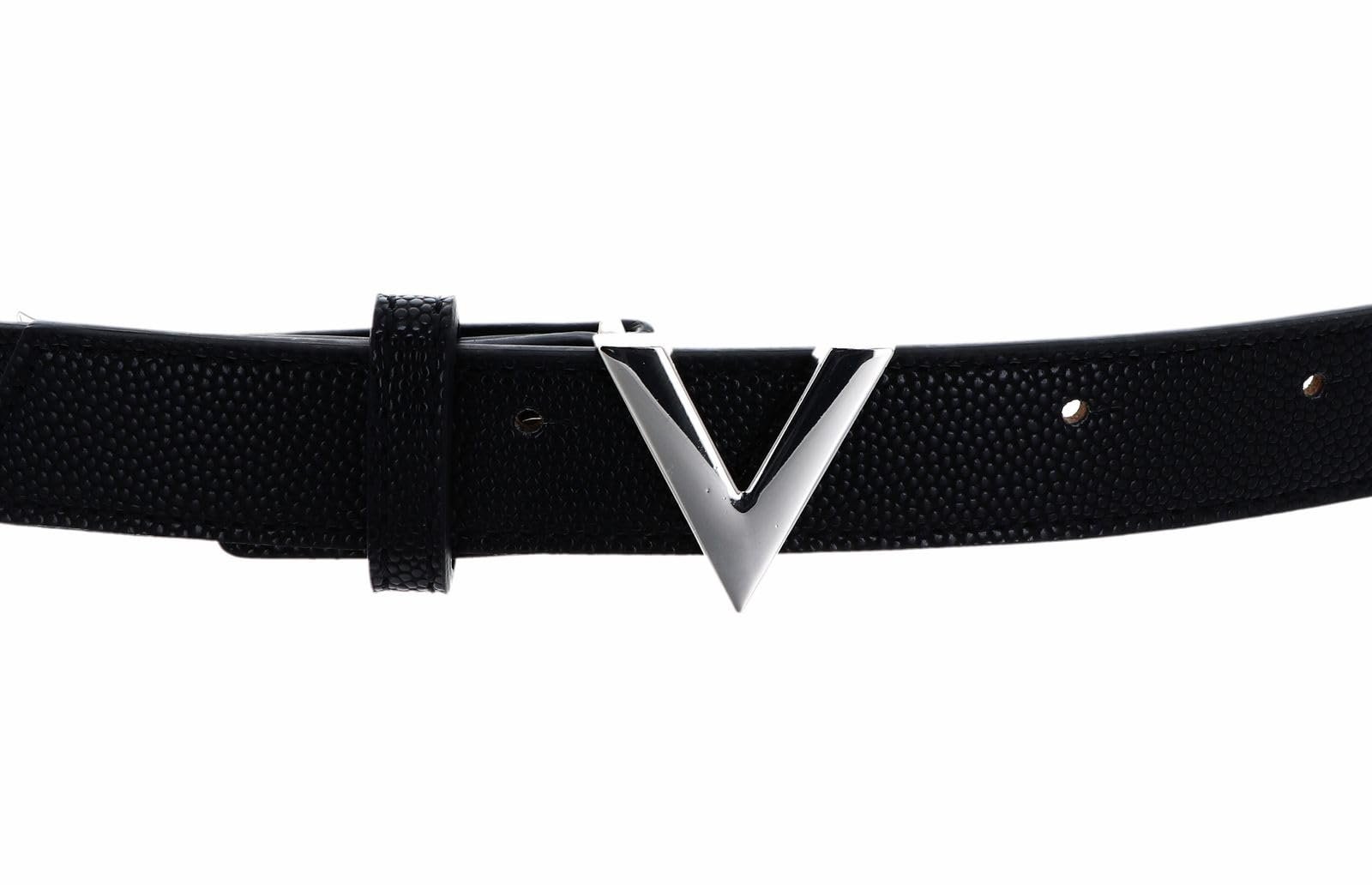 Ремень VALENTINO Divina (VCS1R456GN) Mat Plastics Nero/Argento (Donna) Черный/Серебряный CLASICO, фото №2