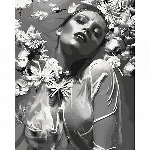 Картина по номерам Девушка в цветах 40х50 см [tsi244477-TSI] - Фото 1