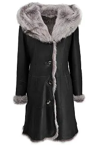 Пальто зі шкіри ягняти Hollert Toscana Beatrix - Фото 1