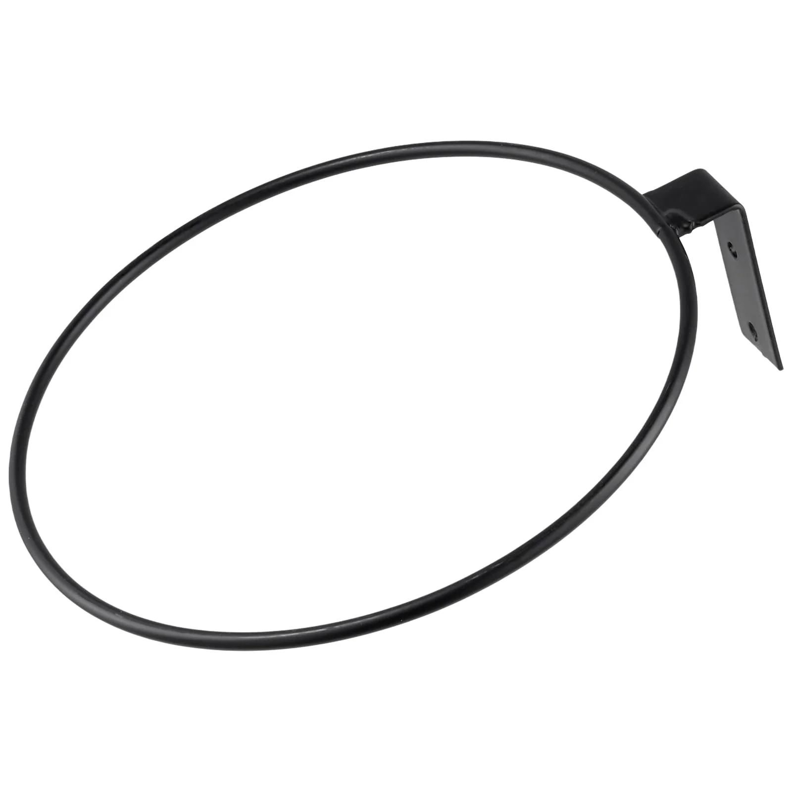 Кільце-тримач для квіткового горщика настінне набір 6 шт. 20 см металеве чорне, фото №5