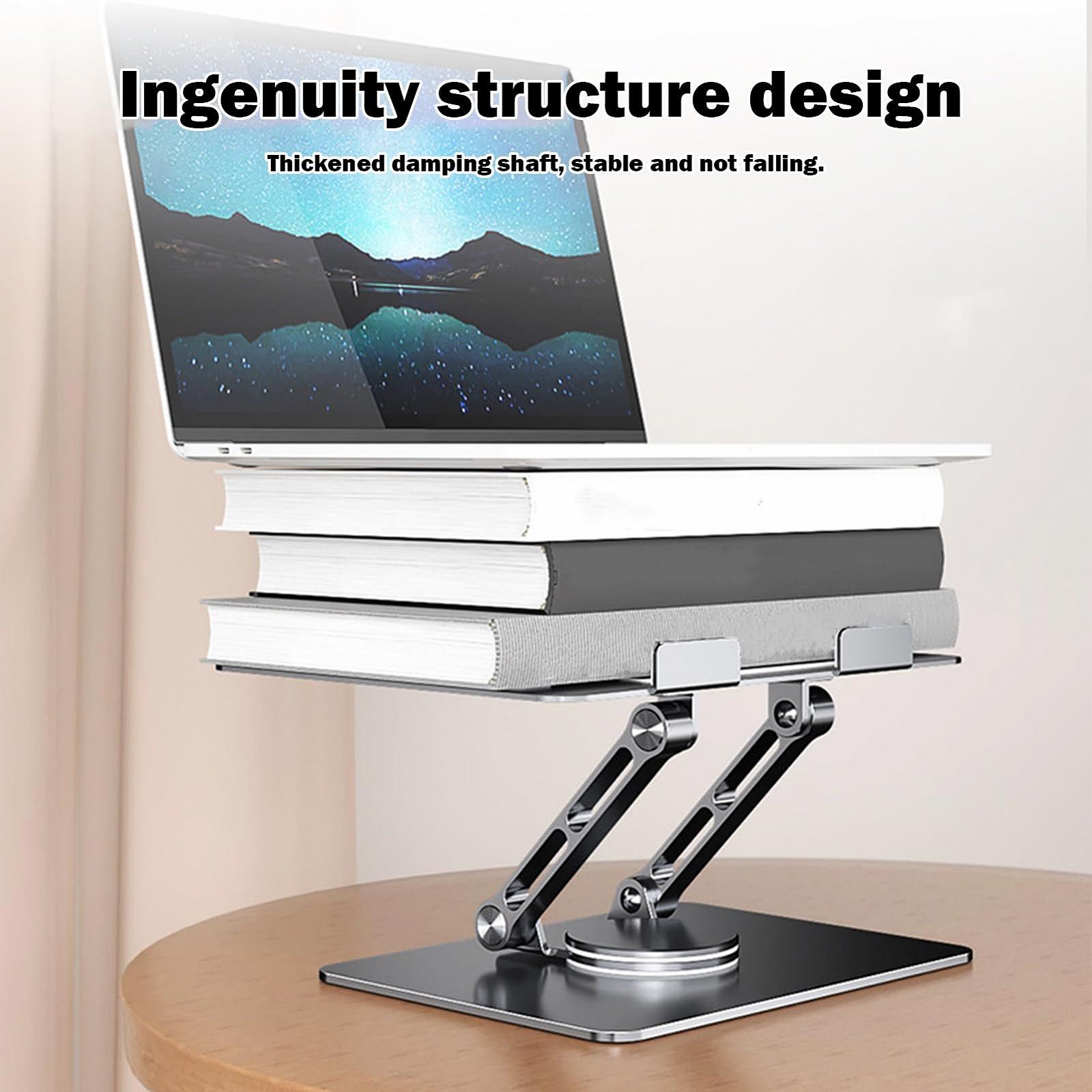 Регульована Підставка для Ноутбука/Планшета Ергономічна Складна Компактна Поворотна на 360 градусів для Роботи в Офісі Вдома Подорожей Навчання, фото №5