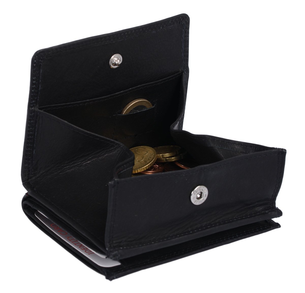 Кошелек LEAS Viennese Box с RFID защитой Натуральная кожа Черный Special Edition, черный, Viennese box, фото №9