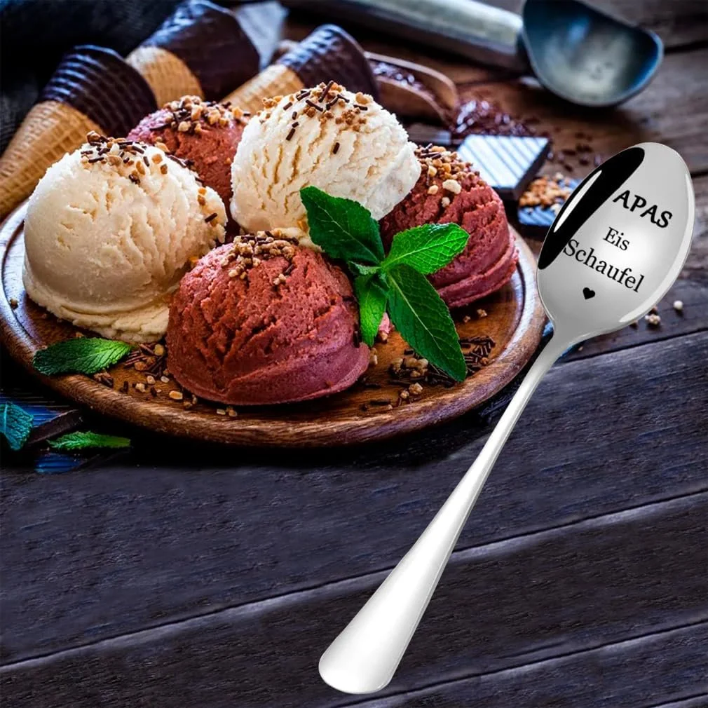 Ложка з нержавіючої сталі з гравіюванням для тата, фото №4