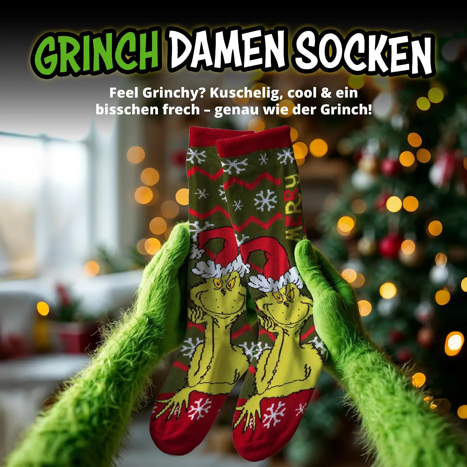 Шкарпетки United Labels The Grinch для жінок, фото №2