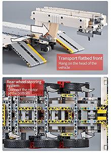Игрушечный набор Happy Build YC-GC006 Flatbed Trailer для YC-QC007 Clamping Blocks 1509+ элементов - Фото 1