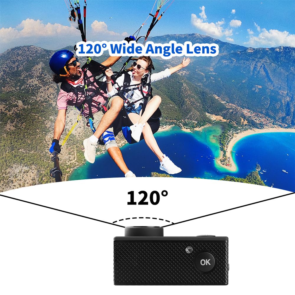 Екшн-камера Andoer Action 1080P 12MP Водонепроникна 30 м 120° Чорна, фото №5