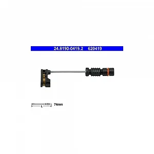 Датчик износа тормозных колодок ATE 24.8190-0419.2 для MERCEDES-BENZ - Фото 1