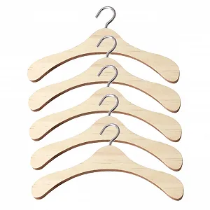 Вешалка HEMOTON Pack of 5 Doll Small Wooden Baby Toddler - Фото 1