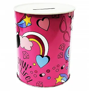 Скарбничка Disney Mickey Mouse Металева 11 x 8 см Фуксія synthetic.ua - Фото 1