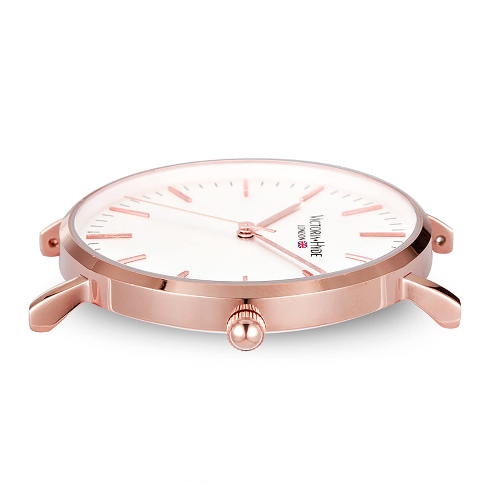 Чоловічий годинник VICTORIA HYDE Аналоговий Кварцовий Мінімалістичний Шкіряний ремінець Срібний Чорний, фото №7