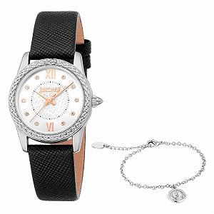 Годинник жіночий Just Cavalli JC1L360L0015, аналоговий, кварцовий, срібний / чорний - Фото 1