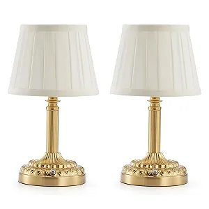 Настільна лампа Rechargeable Wireless 5200 mAh Small Battery Portable Dimmable Touch 2 шт. - Фото 1