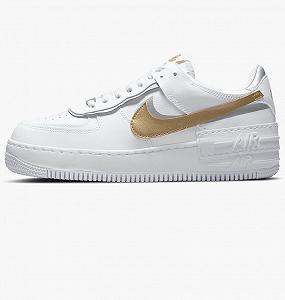Кроссовки Nike Air Force 1 Low Shadow White Gold 39 - Фото 1