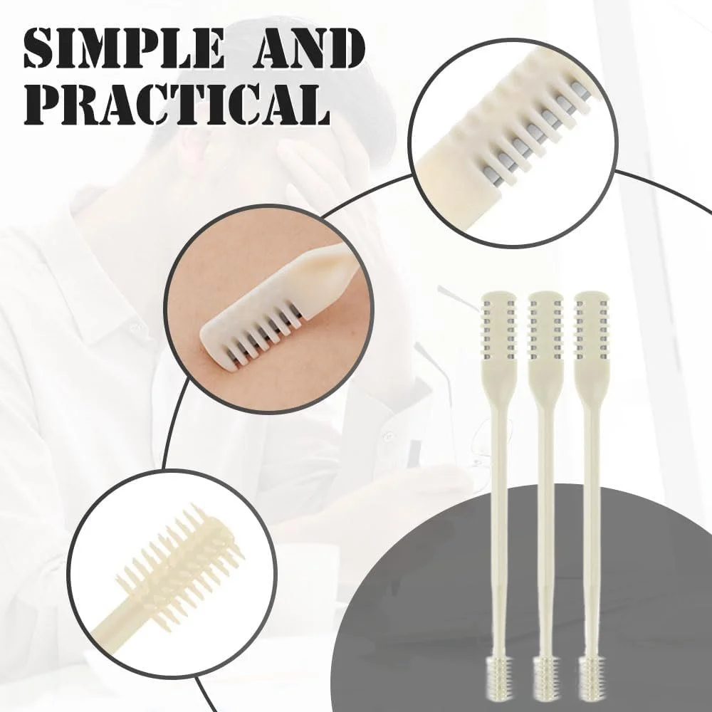 Тример для носового волосся Подвійний Білий 3 шт., фото №2