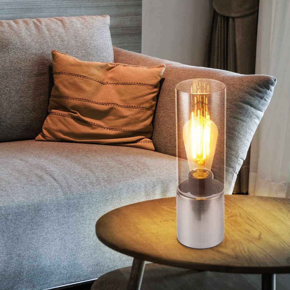 Настольная лампа GLOBO LIGHTING Металл, стекло, Сенсорная, E27, 30 см, фото №6