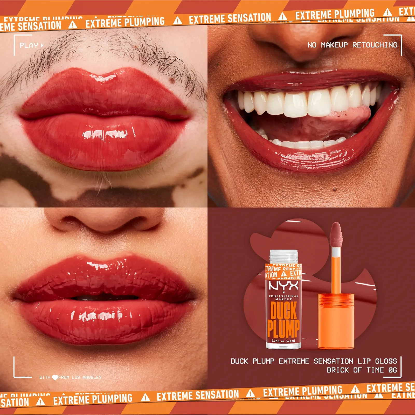 Блеск для губ NYX Professional Makeup Duck Plump Lip Lacquer Brick of Time, фото №4 Блеск для губ NYX Professional Makeup Duck Plump Lip Lacquer Brick of Time, фото №4