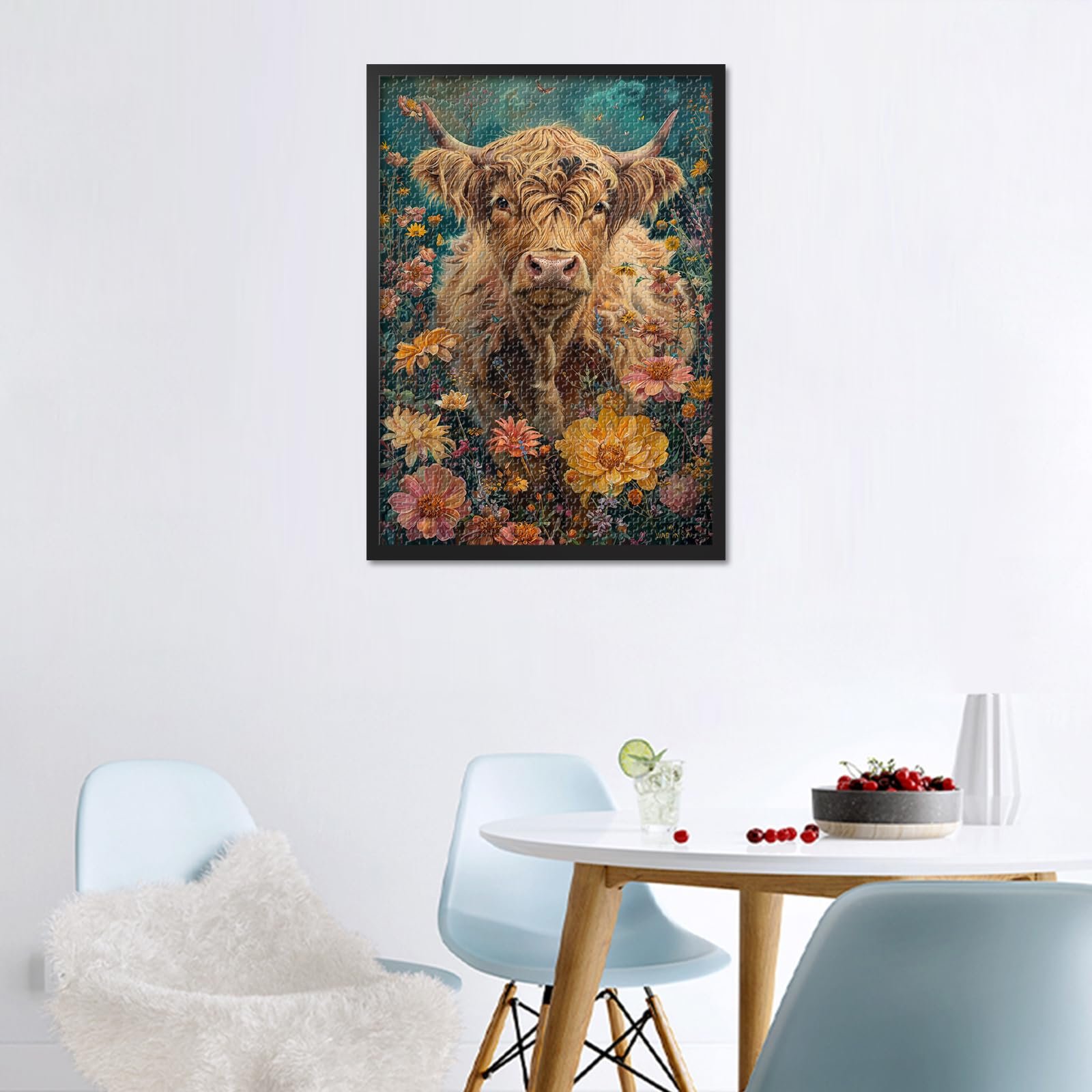 Пазл Highland Cow 1000 елементів 70 см x 50 см, фото №4