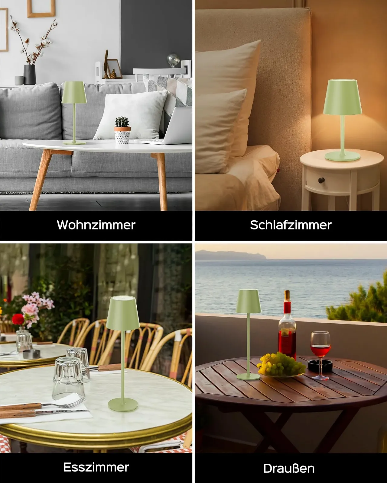 Настільна лампа JACKYLED бездротова акумуляторна 5000 мАг LED з димуванням регульована висота, фото №7