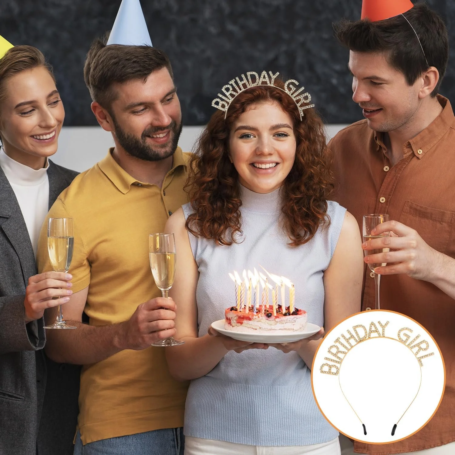 Обруч Корона для Дівчинки на День Народження, фото №6