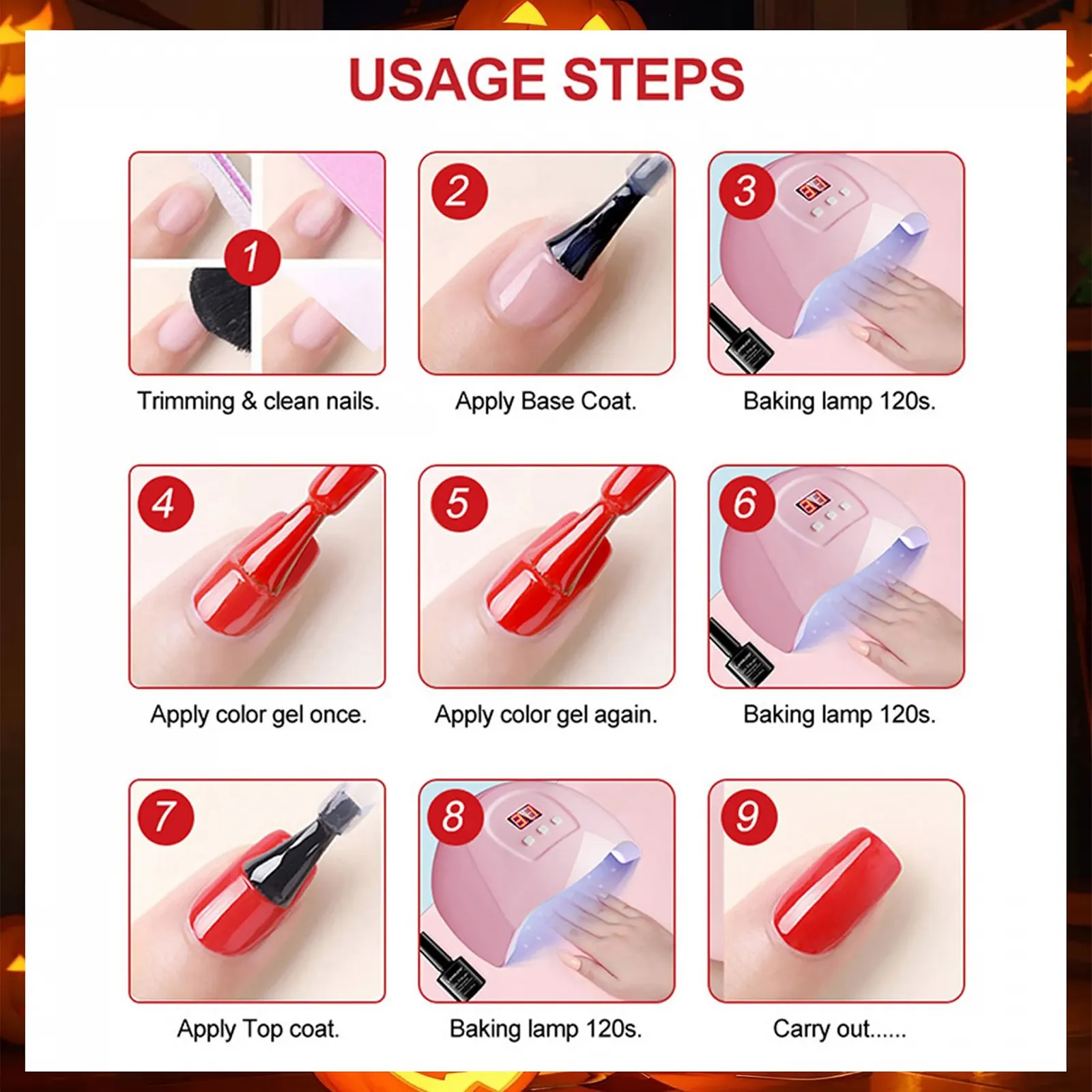 Набор цветных гель-лаков для ногтей, меняющих цвет, 4 цвета, изменение температуры, контроль температуры цвета для нейл-арта, быстросохнущий и долговечный УФ-лак для ногтей, нетоксичный (разноцветный B, 4 шт.), фото №9