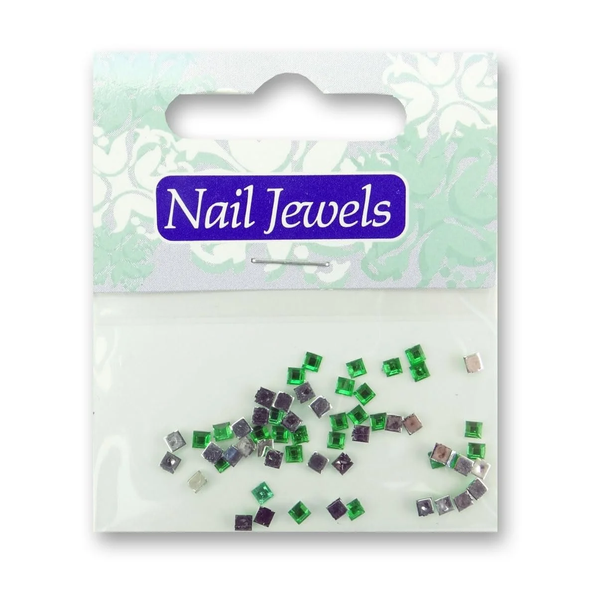 Квадратные акриловые стразы для ногтей EigenArt Светло-зеленый, фото №1