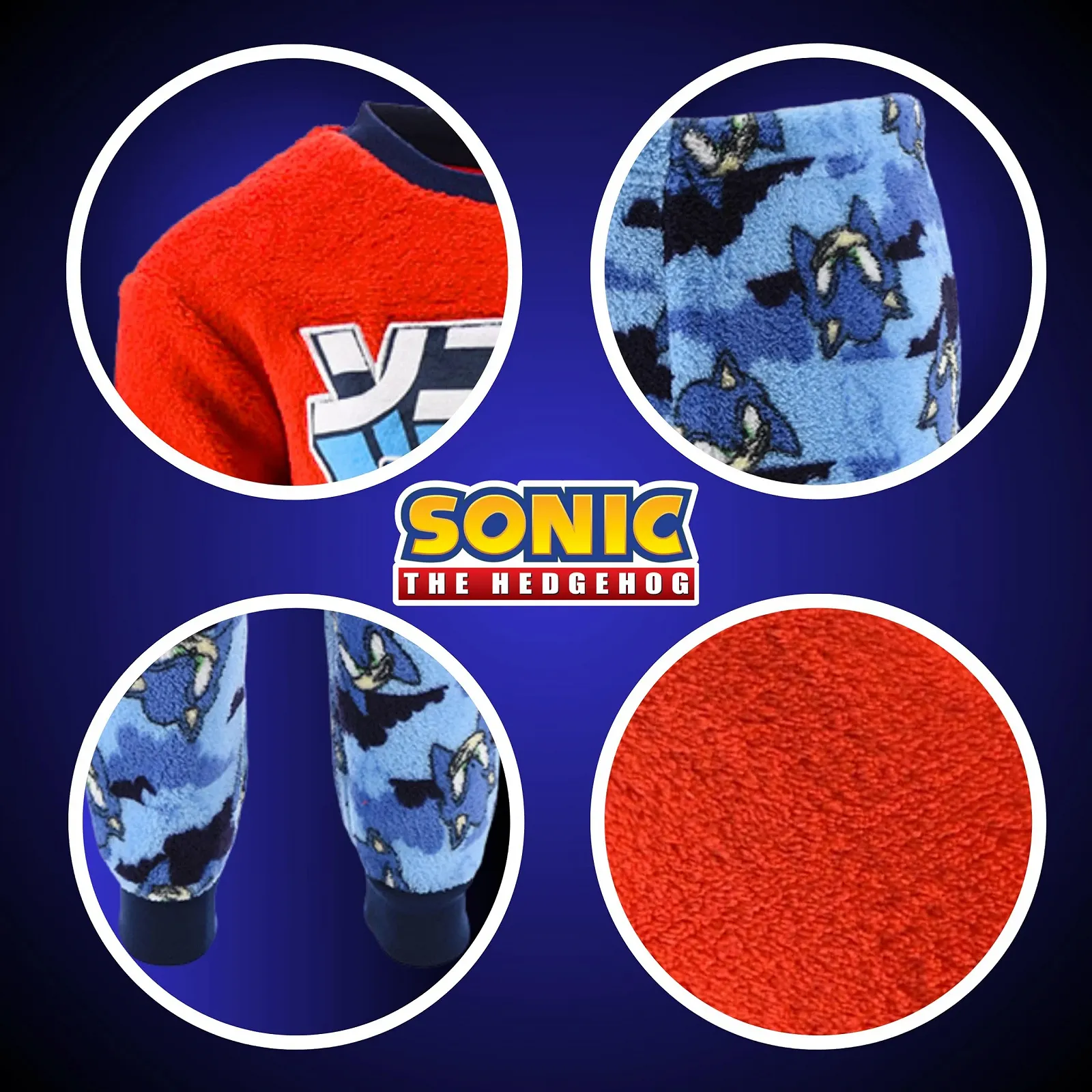 Піжама Sonic The Hedgehog для хлопчиків, футболка та довгі штани, 2 предмети, фото №6