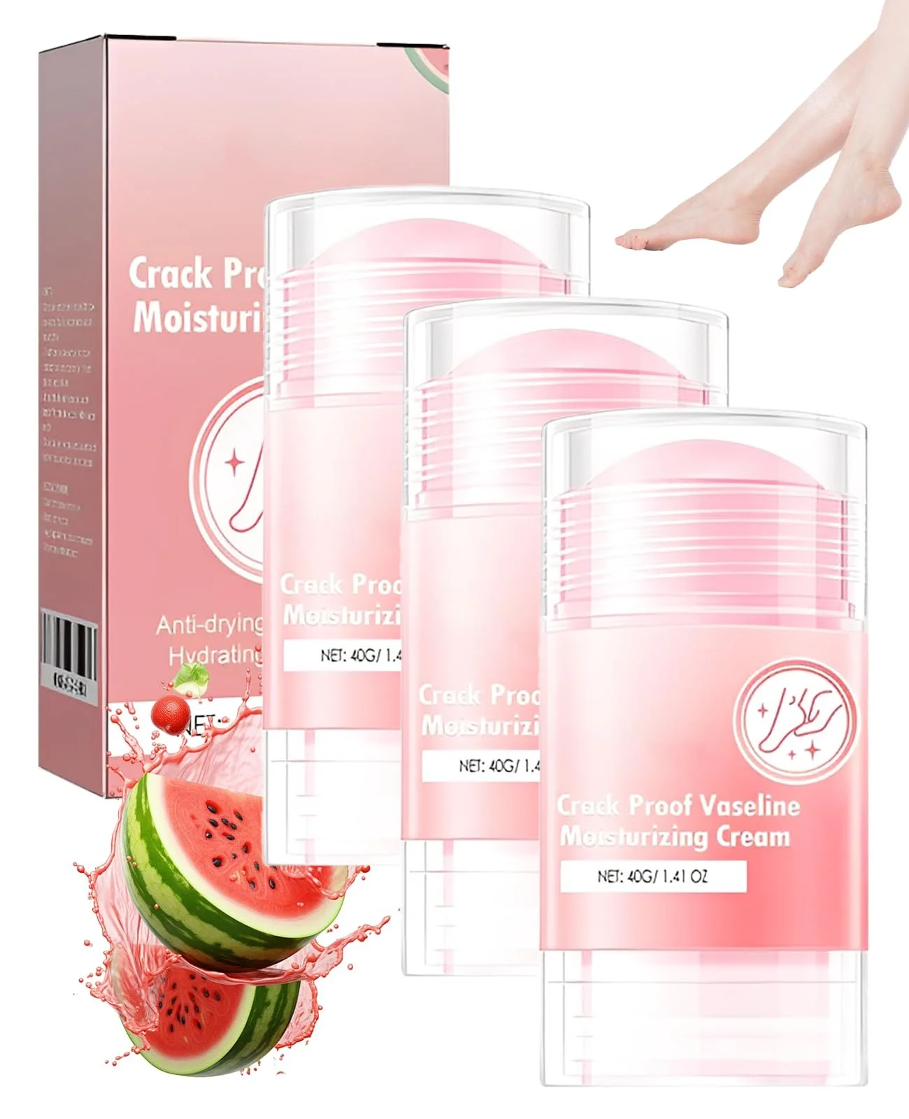 Набор увлажняющих кремов для ног (3 шт.) 40 г против трещин и мозолей с мочевиной, фото №8