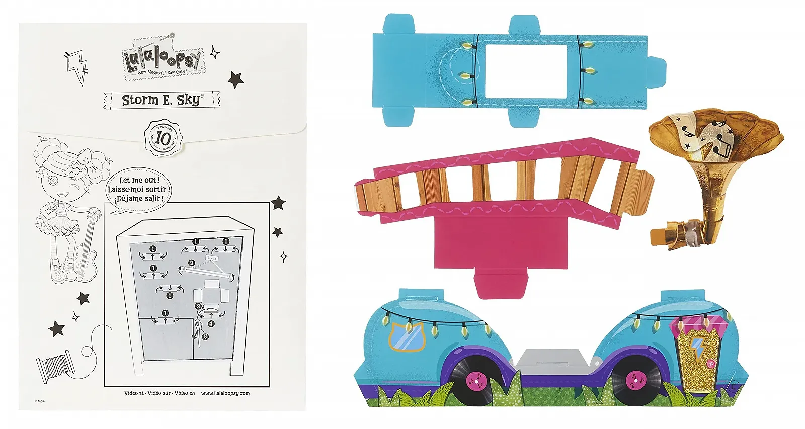 Лялька Lalaloopsy Storm E. Sky з улюбленцем "Cool Cat" 33 см рок-музикантка в рожевому і чорному вбранні та взутті, в багаторазовому фургоні для гри, для дітей від 3 років, фото №4 Лялька Lalaloopsy Storm E. Sky з улюбленцем "Cool Cat" 33 см рок-музикантка в рожевому і чорному вбранні та взутті, в багаторазовому фургоні для гри, для дітей від 3 років, фото №4