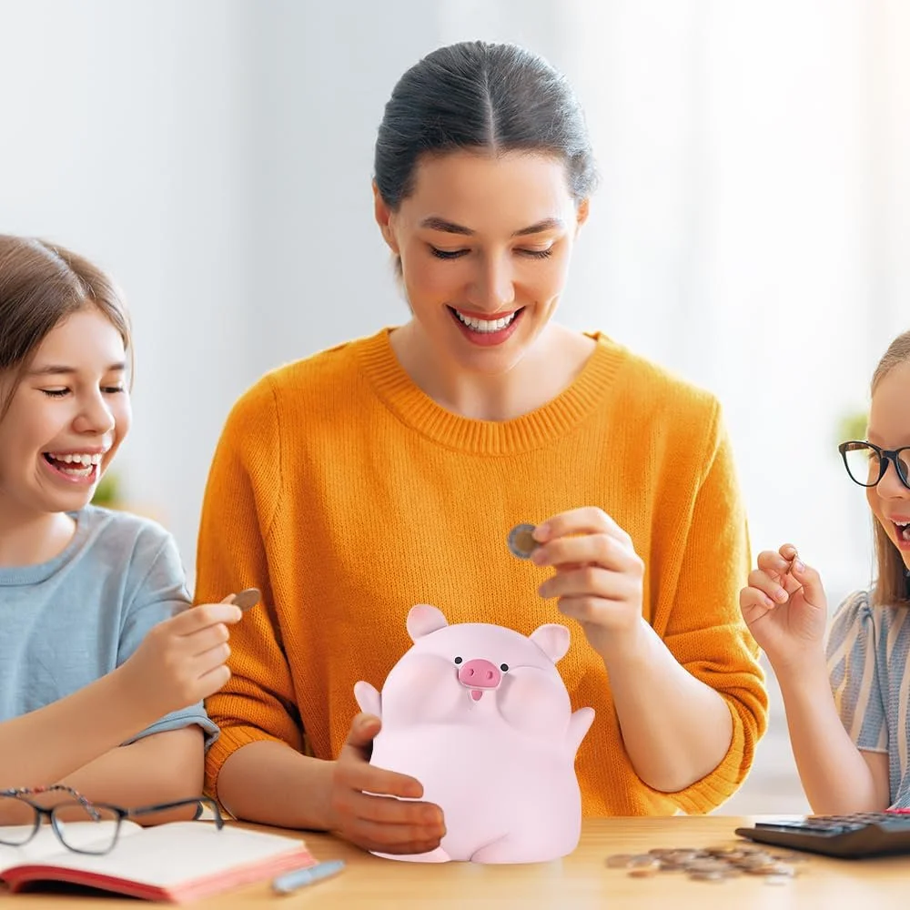 Скарбничка Kawaii у формі свині пластикова, фото №7