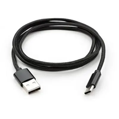 Дата кабель USB 2.0 AM to Type-C 1m nylon black Vinga VCPDCTCNB1BK, фото №5 Дата кабель USB 2.0 AM to Type-C 1m nylon black Vinga VCPDCTCNB1BK, фото №5