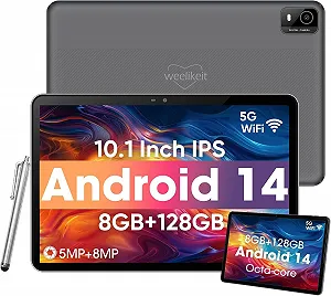 Купити Планшет 10.1" Weelikeit C19W 4+4/128Gb / 8 ядер / Android 14 / 6000 mAh / Чорно-сірий - Фото 1 Планшет 10.1" Weelikeit C19W 4+4/128Gb / 8 ядер / Android 14 / 6000 mAh / Чорно-сірий - Фото 1