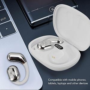 Навушники для перекладу BT 144 мовами з сенсорним керуванням, онлайн-переклад, гарнітура голосового перекладача, з 3 режимами перекладу Сріблястий synthetic.ua - Фото 1