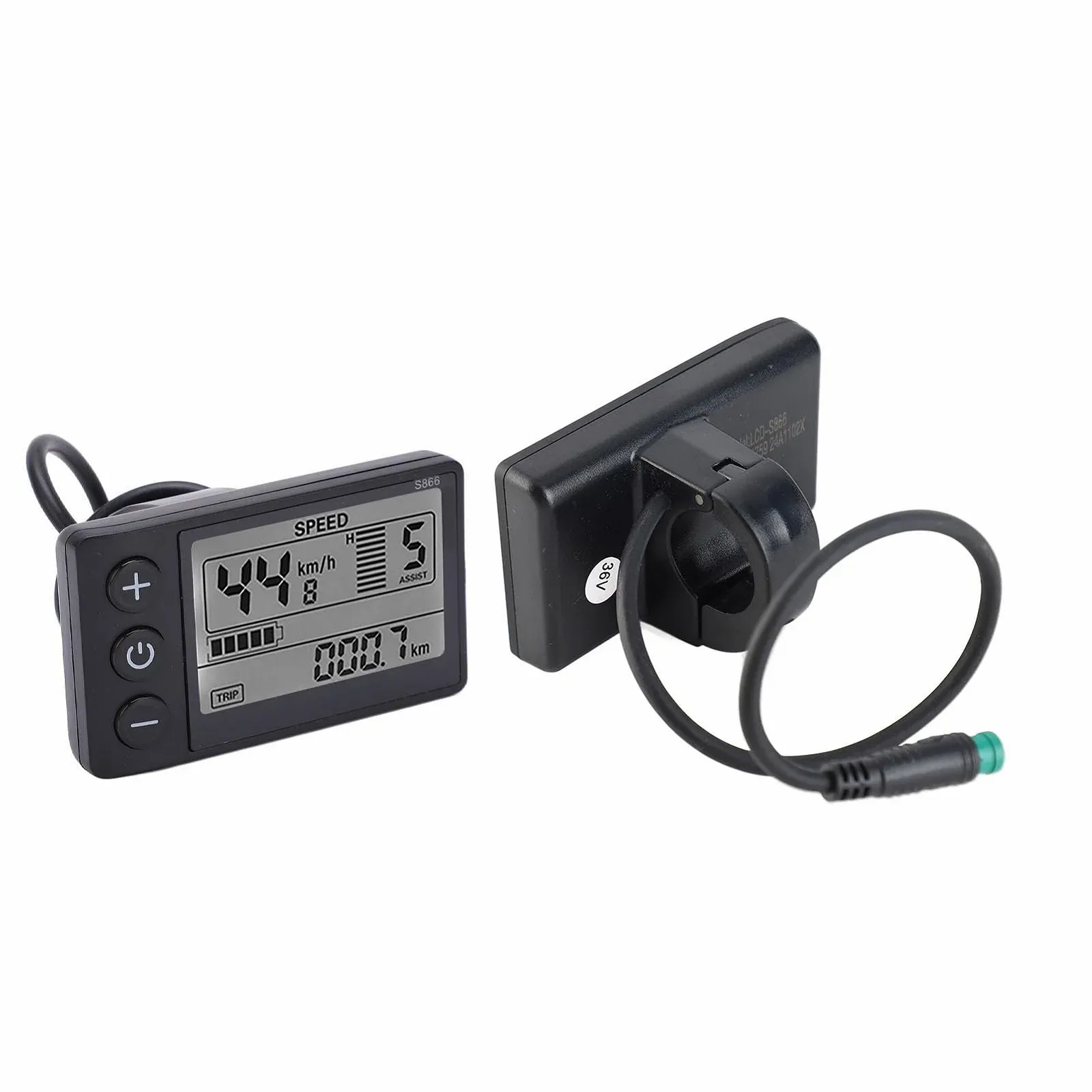 LCD-дисплей для электровелосипеда S866 24V 36V 48V 22.2 мм 5 Pin, фото №9