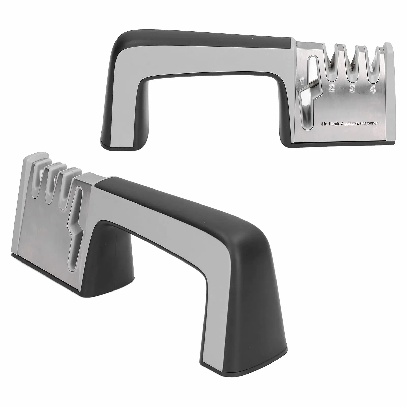 Точило для ножів та ножиць Швидке заточування Нековзна основа Компактне Міцне, фото №4