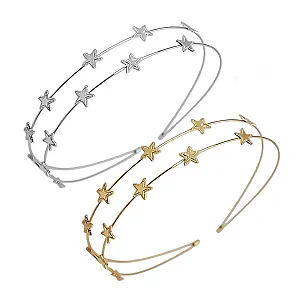 Обруч Звезда Двойной Ряд Серебристый - Фото 1