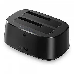 Универсальная двойная док-станция Ugreen CM198 для SATA 2.5 "/3.5" SSD HDD до 24 ТБ 2 x 12 synthetic.ua - Фото 1