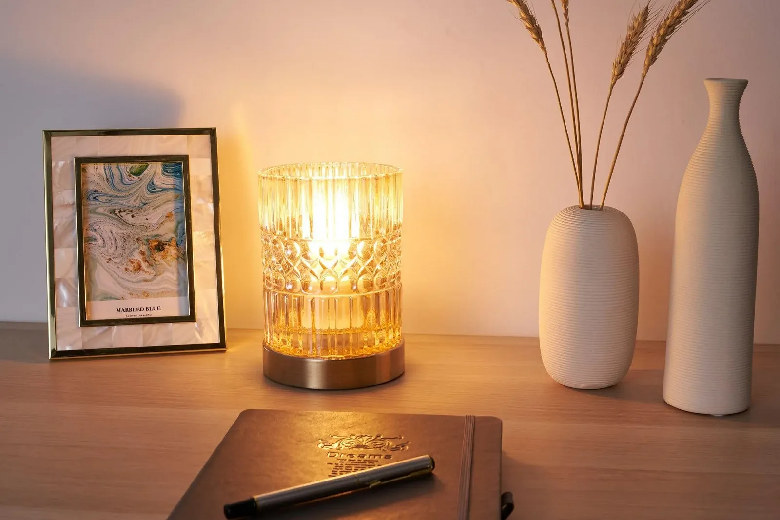 Настільна лампа Pauleen Crystal Elegance 48126 Max. 25 W E27 Glass Amber Brass 230 V, фото №2