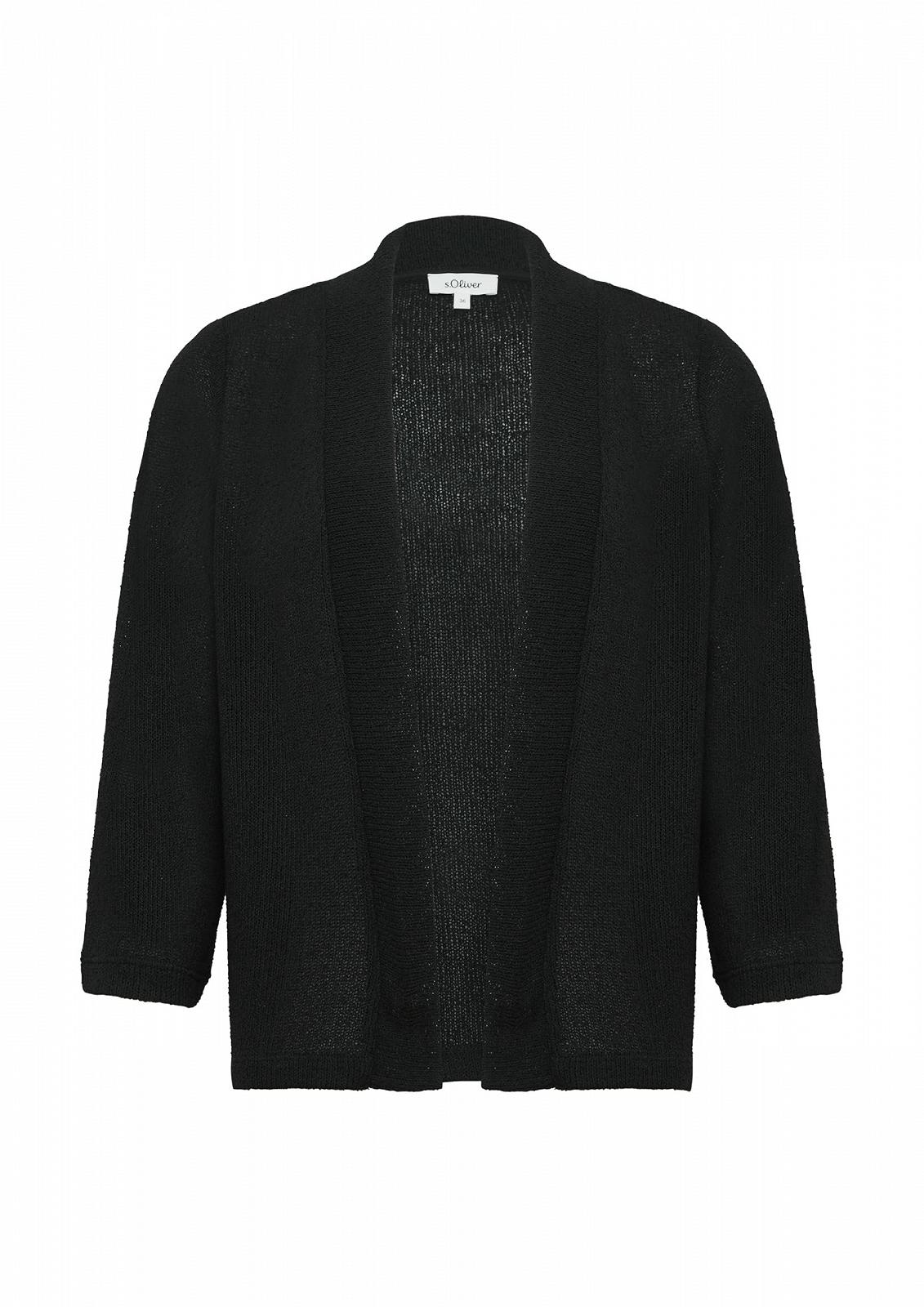 Кардиган s.Oliver Boucle Yarn з рукавами 3/4, фото №1 Кардиган s.Oliver Boucle Yarn з рукавами 3/4, фото №1