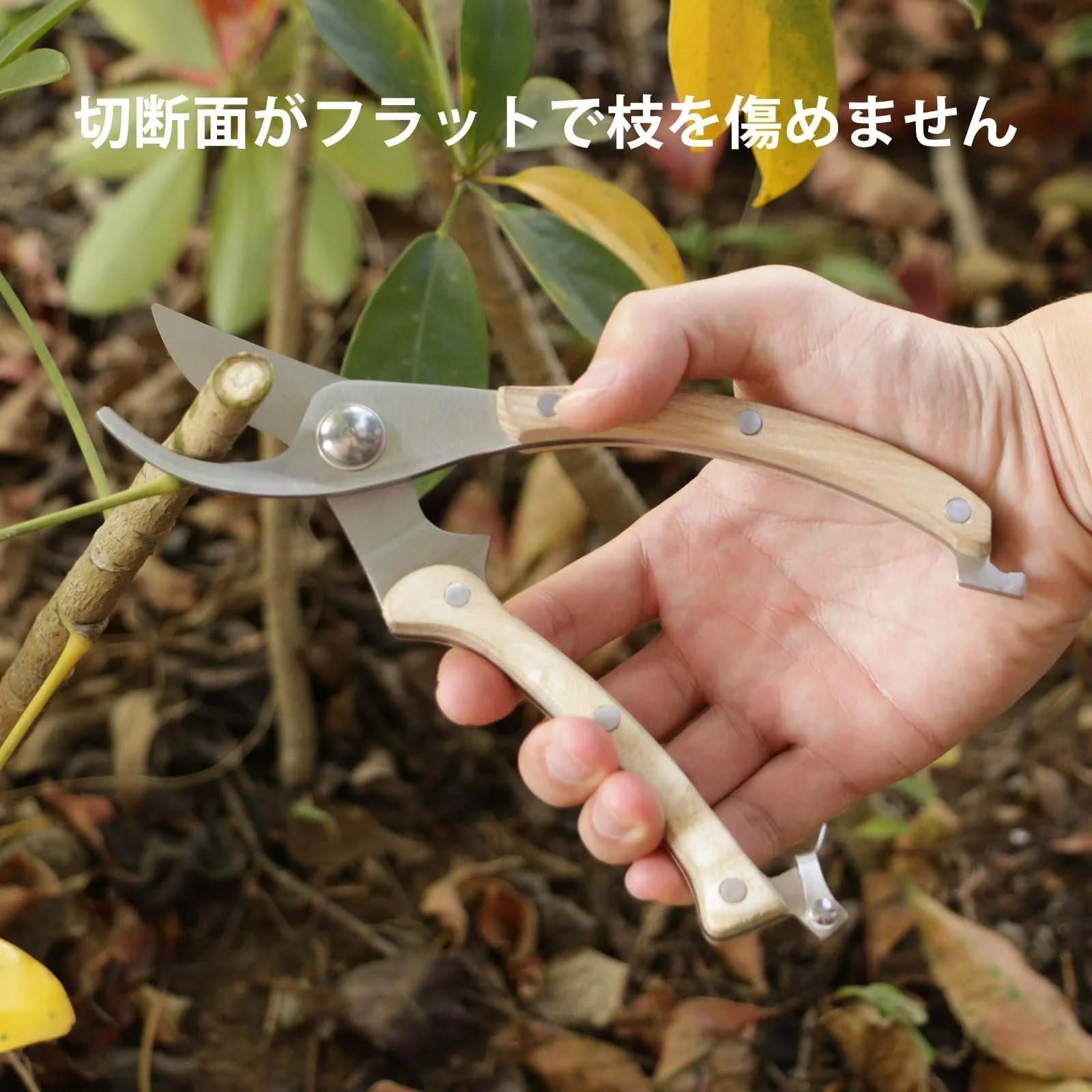 Секатор ZoRoll Bypass Ergonomic Steel 188.2 г (M) Колір дерева, фото №4